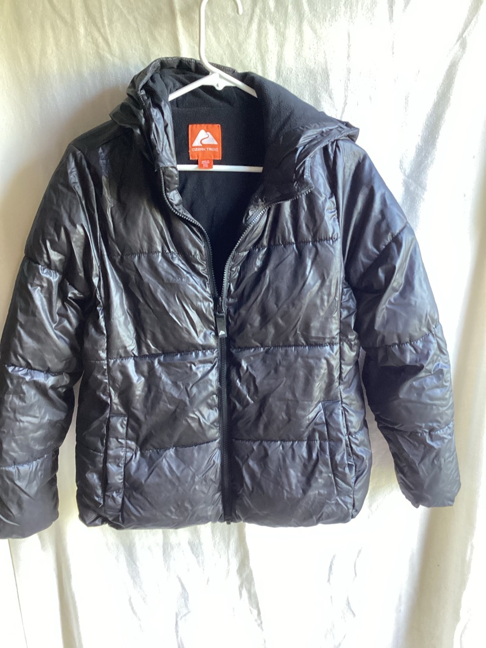 Ozark Trail Black Kids Puffer Jacket with Hood